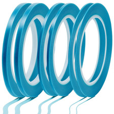 Nezyo 6 Pcs Vinyl Pinstripe Tapes ['1/16, 1/8, 1/4 Inch'], Blue picture