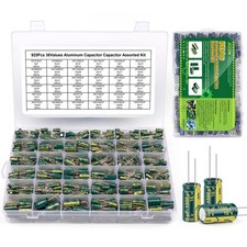 BEEYUIHF 925Pcs 36Values Aluminum Electrolytic Capacitor Assortment Kit Lowes... picture