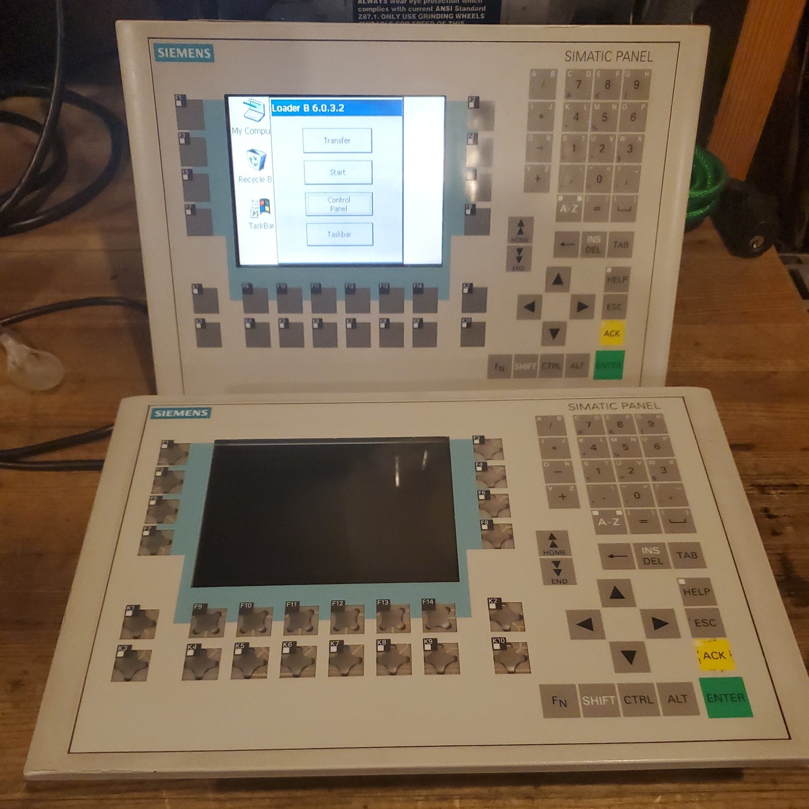 (2) Siemens 6AV6542-0CA10-0AX0 6AV6 542-0CA10-0AX0 OP270 Operator Panel (AS IS) (2) Siemens 6AV6542-0CA10-0AX0 6AV6 542-0CA10-0AX0 OP270 Operator Panel (AS IS)
