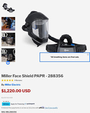 Miller Face Shield PAPR Respirator Full Face Universal 288356 picture