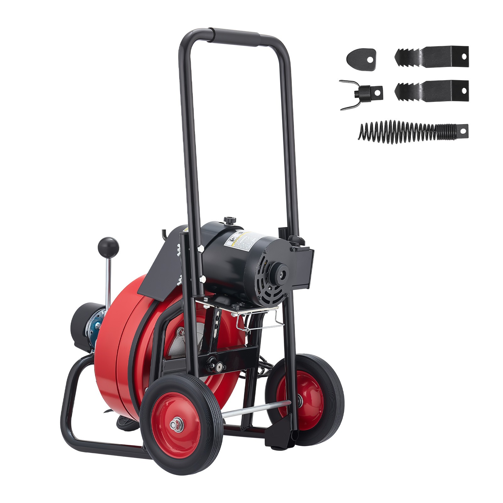Uimoso Electric Drain Cleaning Machine with 100 FT x 1/2 In Cable and Auto Feed Uimoso Electric Drain Cleaning Machine with 100 FT x 1/2 In Cable and Auto Feed