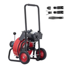 Uimoso Electric Drain Cleaning Machine with 100 FT x 1/2 In Cable and Auto Feed picture