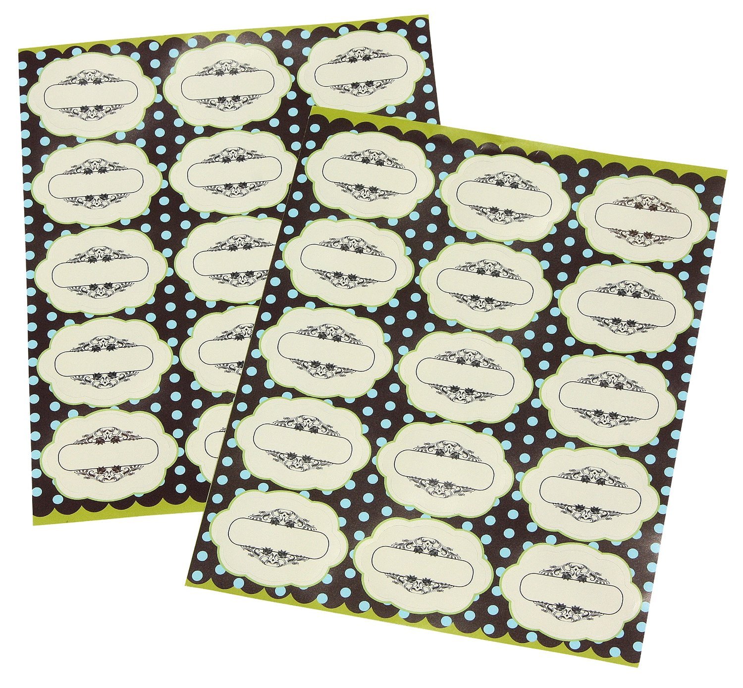 Spice Labels Decorative For Jars, Bottles, Easy to Stick Permanent Stickers