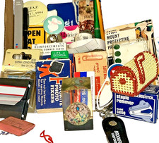Vintage Junk Drawer Lot •Office Supplies•Lucite Globe•Chromatic•USPS•30+ Pcs picture