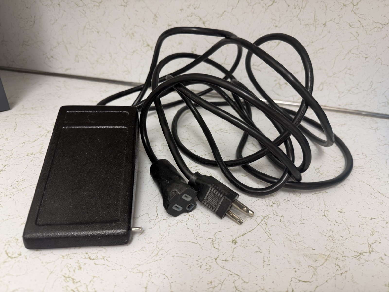 Vintage Dental Lab Foot Control Pedal Power Switch w/ Cord - STUCK -Parts/Repair