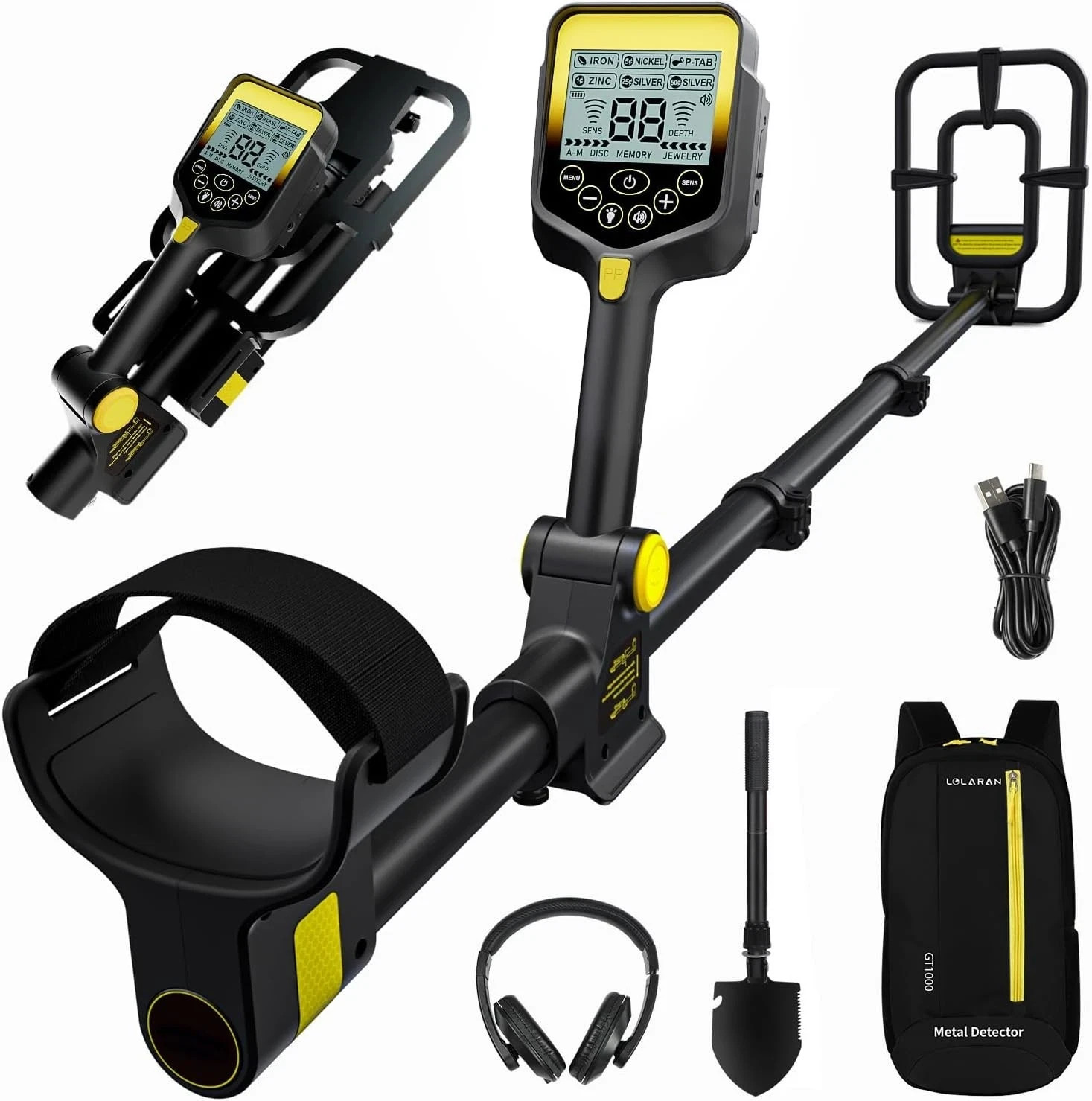 Metal Detector for Adults Professional, Up to 20 Hours of Extended Runtime, Adju Metal Detector for Adults Professional, Up to 20 Hours of Extended Runtime, Adju