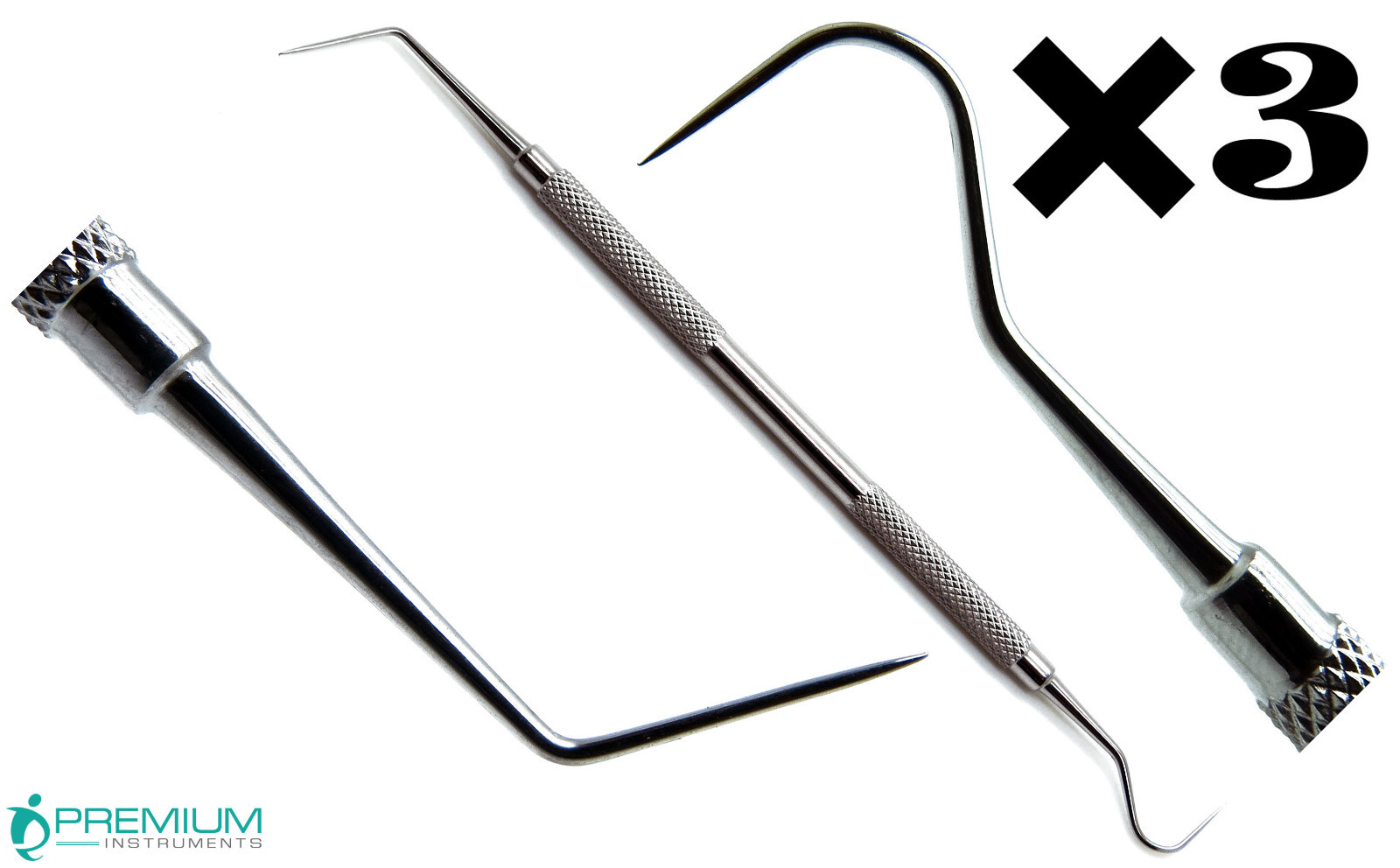 3 Pcs Dental Diagnostic Explorer 6/23 Probes Periodontal Premium Instruments 3 Pcs Dental Diagnostic Explorer 6/23 Probes Periodontal Premium Instruments
