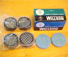 Vintage WILLSON RESPIRATOR (4) Cartridge (8) Filter Replacements & Original Box picture