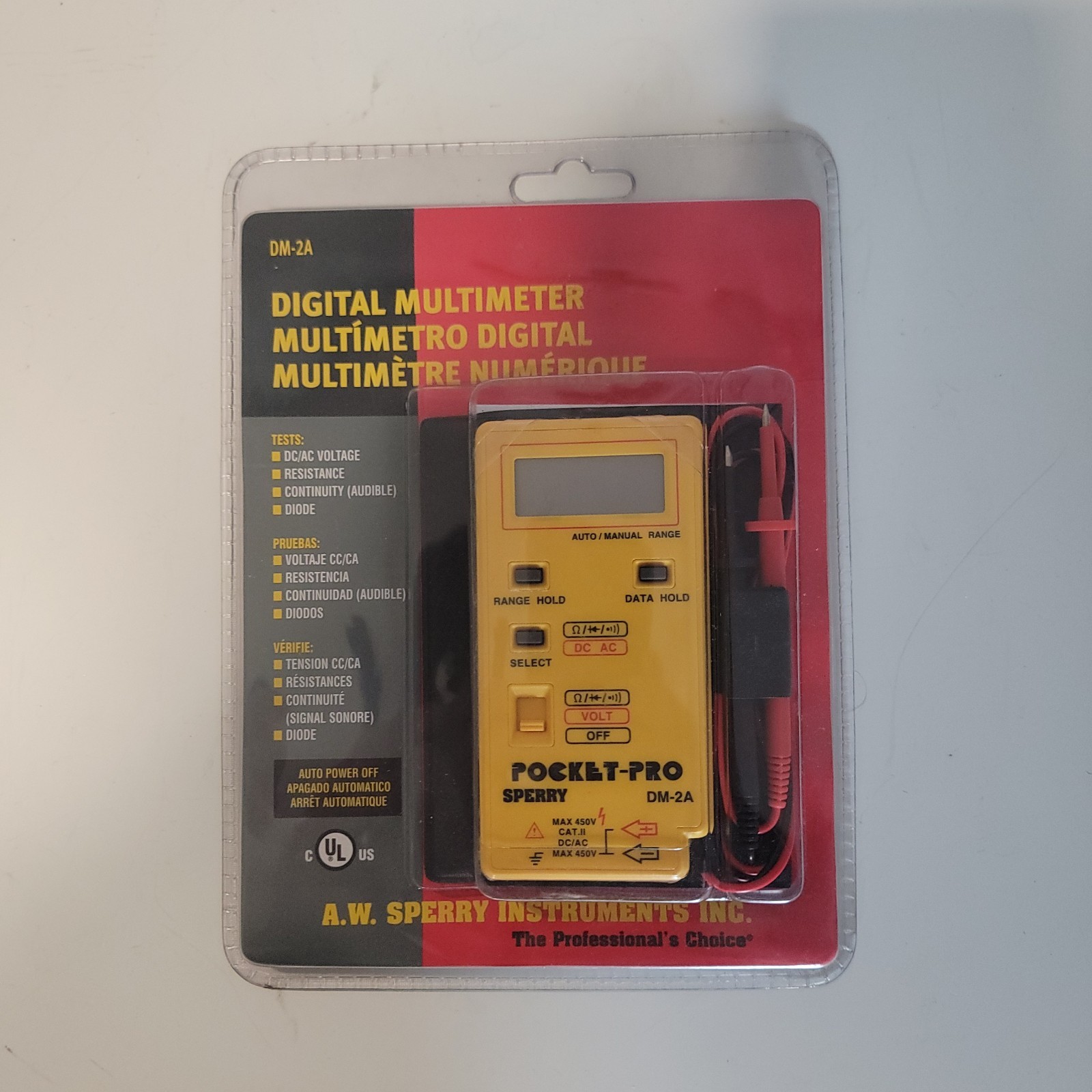 [NOS] - A. W. Sperry DM-2A Pocket Pro Digital Multimeter 