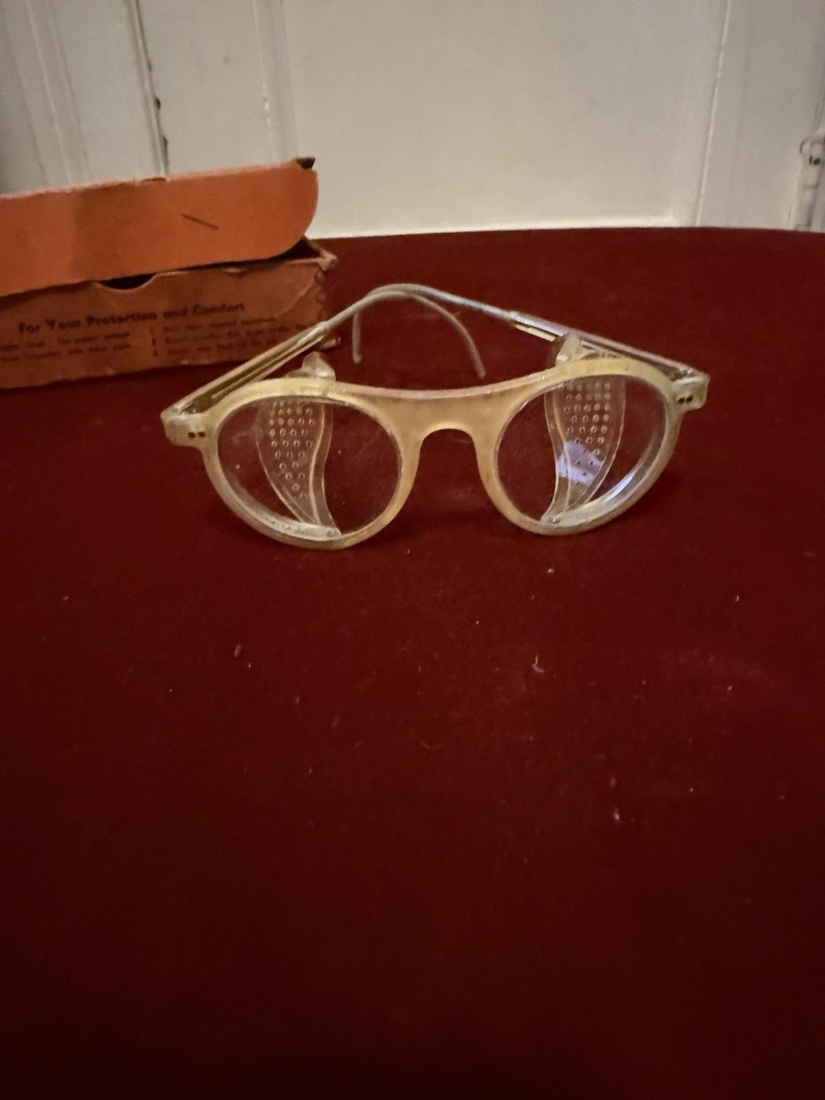 Vintage Rare Willson Contour Spec Aviator Safety Protective Goggles Steampunk Vintage Rare Willson Contour Spec Aviator Safety Protective Goggles Steampunk