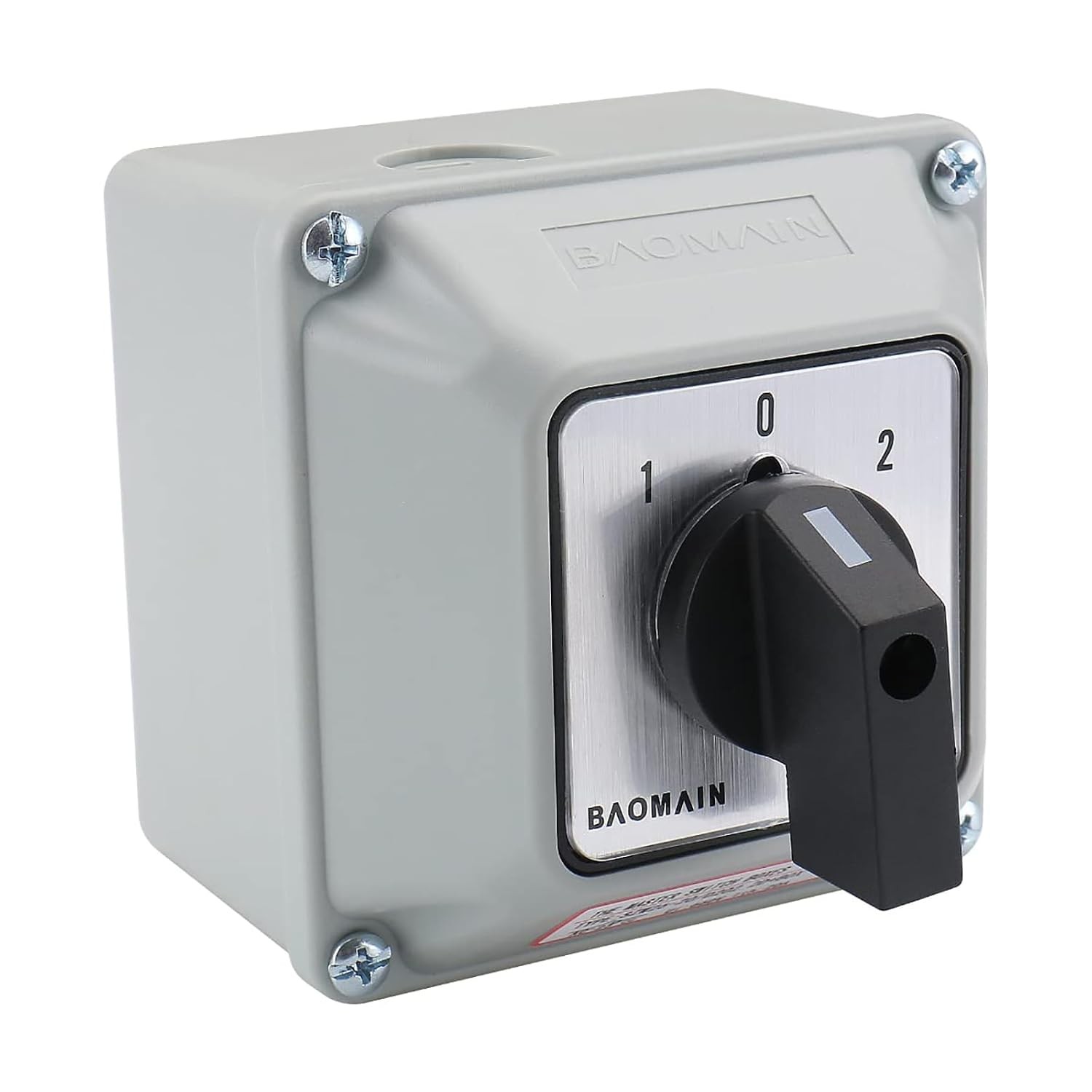 BAOMAIN 20A 2-Phase 3-Position Rotary Changeover Switch,Wider Box BAOMAIN 20A 2-Phase 3-Position Rotary Changeover Switch,Wider Box