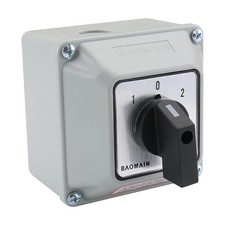 BAOMAIN 20A 2-Phase 3-Position Rotary Changeover Switch,Wider Box picture