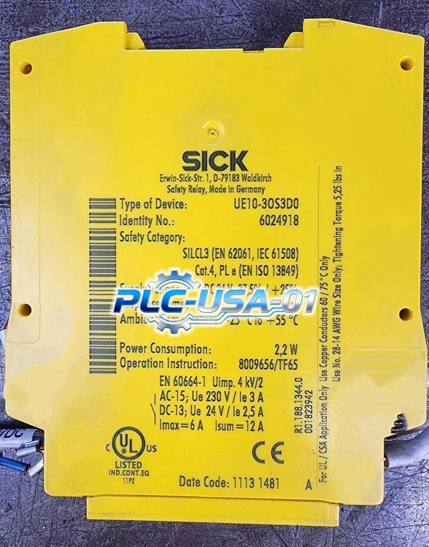 UE1030S3D0 1PCS Brand New SICK UE10-30S3D0 6024918 Safety Relay  Fast delivery