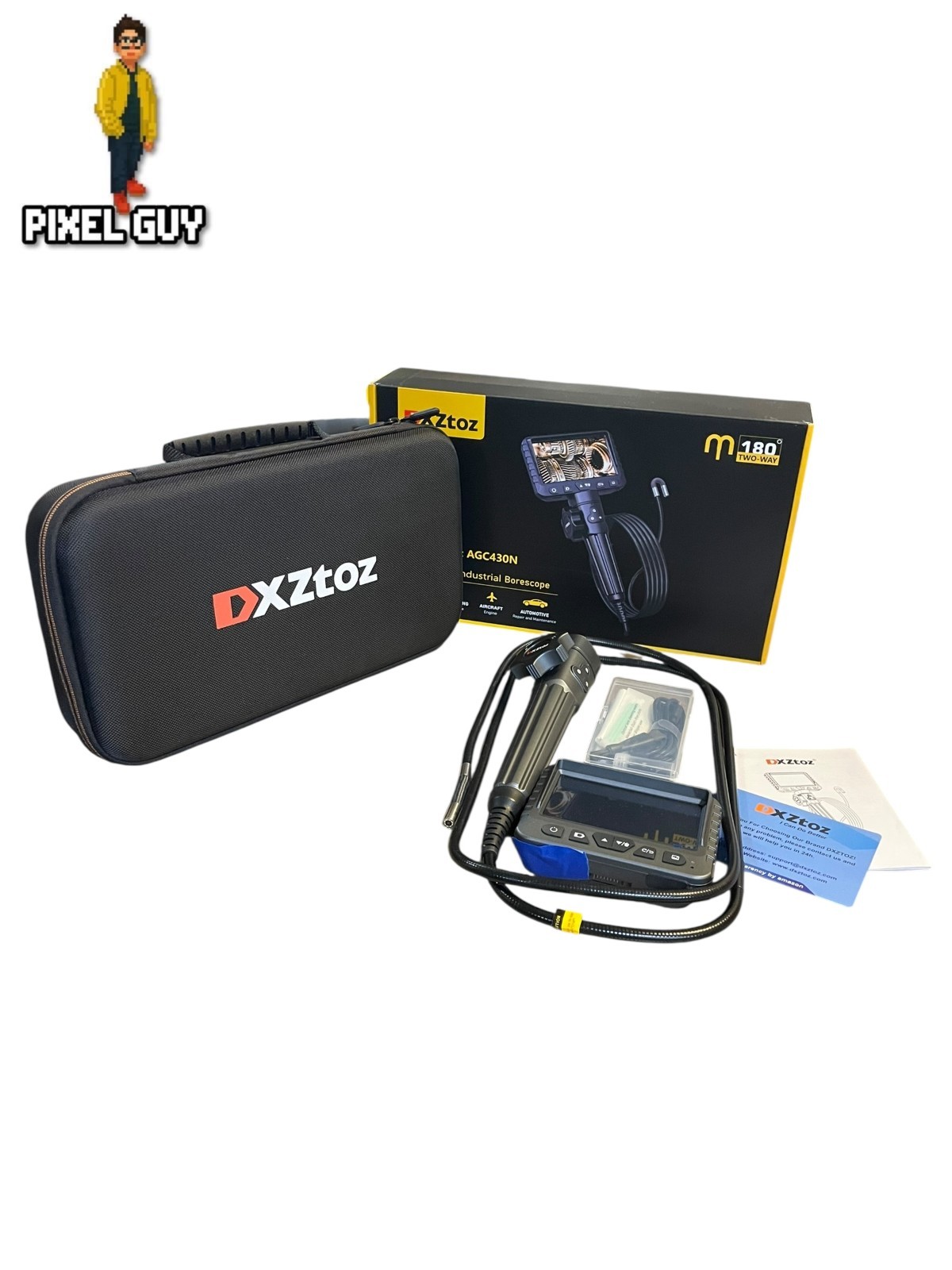 DXZtoz Two-Way Articulating Borescope Camera 5.5FT Industrial Inspection Scope DXZtoz Two-Way Articulating Borescope Camera 5.5FT Industrial Inspection Scope