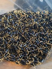 10x Lot NOS Vintage Military-Style Germanium Glass Diodes Gold Leads 2.0V @ 10mA picture