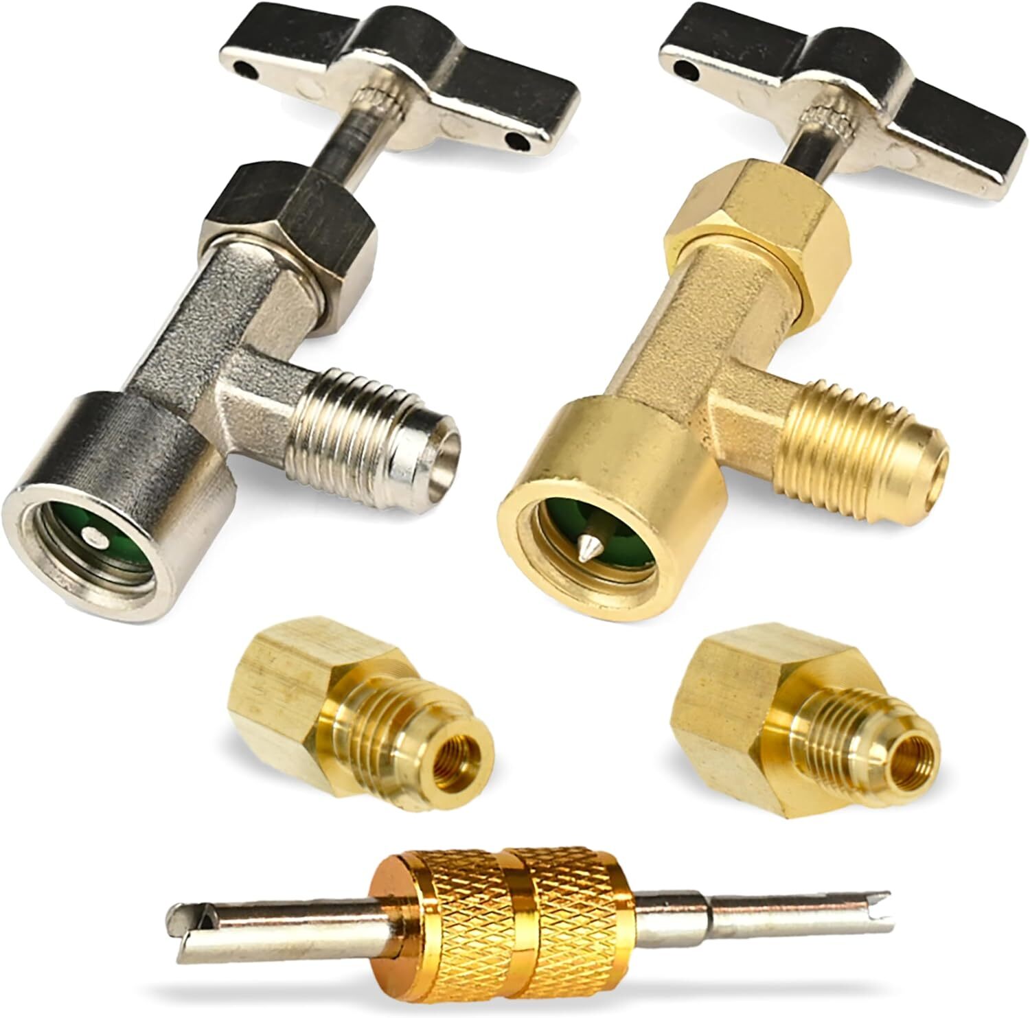 Lu-Hawk R134A Self-Sealing, Single Puncture Can Taps, with Valve Core Removal