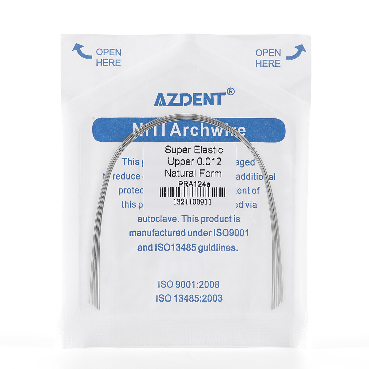 AZDENT Dental Orthodontic Super Elastic Niti Arch Wire Round Natural Nature Form AZDENT Dental Orthodontic Super Elastic Niti Arch Wire Round Natural Nature Form