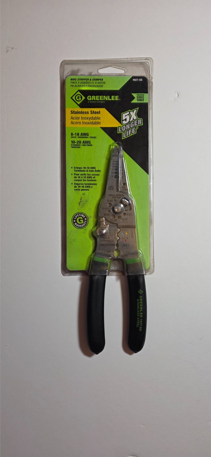 Greenlee 1927-SS Stainless Steel 7.5 Greenlee 1927-SS Stainless Steel 7.5