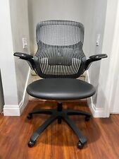 Knoll Generation Task Chair, Black Leather Seat With Lumbar picture