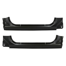 2pcs Rocker Panel Patch Set Left Right Outer Steel Black for GMC Chevy 801-0543 picture