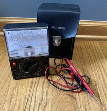 Vintage Sperry SP-250 Multi Tester With Leads Volt OHM Meter & Case Untested picture