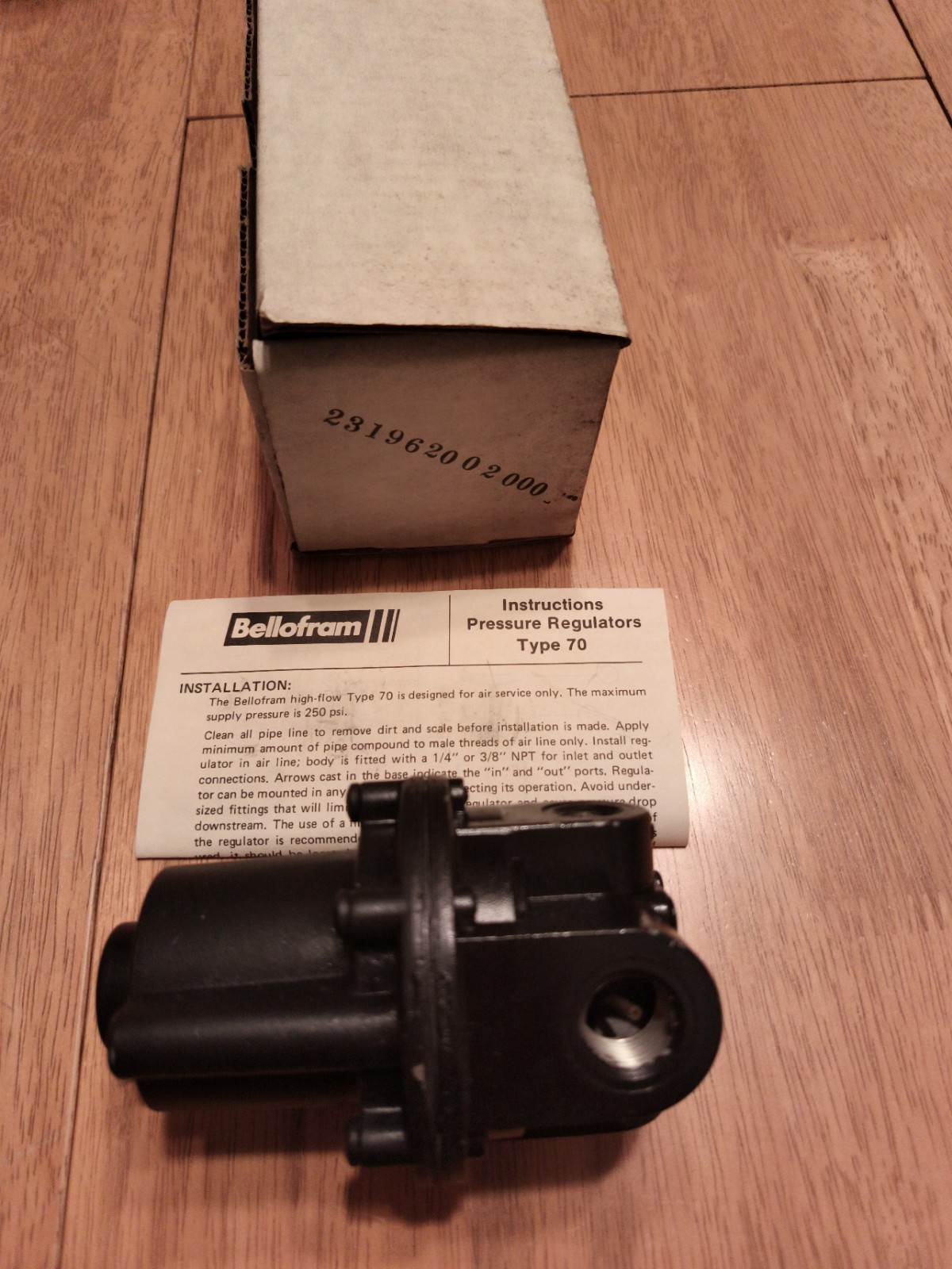 Bellowfram Type 70 Regulator Bellowfram Type 70 Regulator