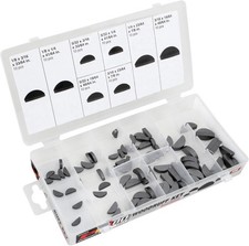 80-Piece SAE Woodruff Key Assortment in Durable Plastic Case – Versatile Sizes picture