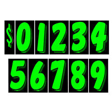 Car Dealer Windshield Stickers 11 Dozen Pricing Numbers 7.5 Inch Dealership Tags picture