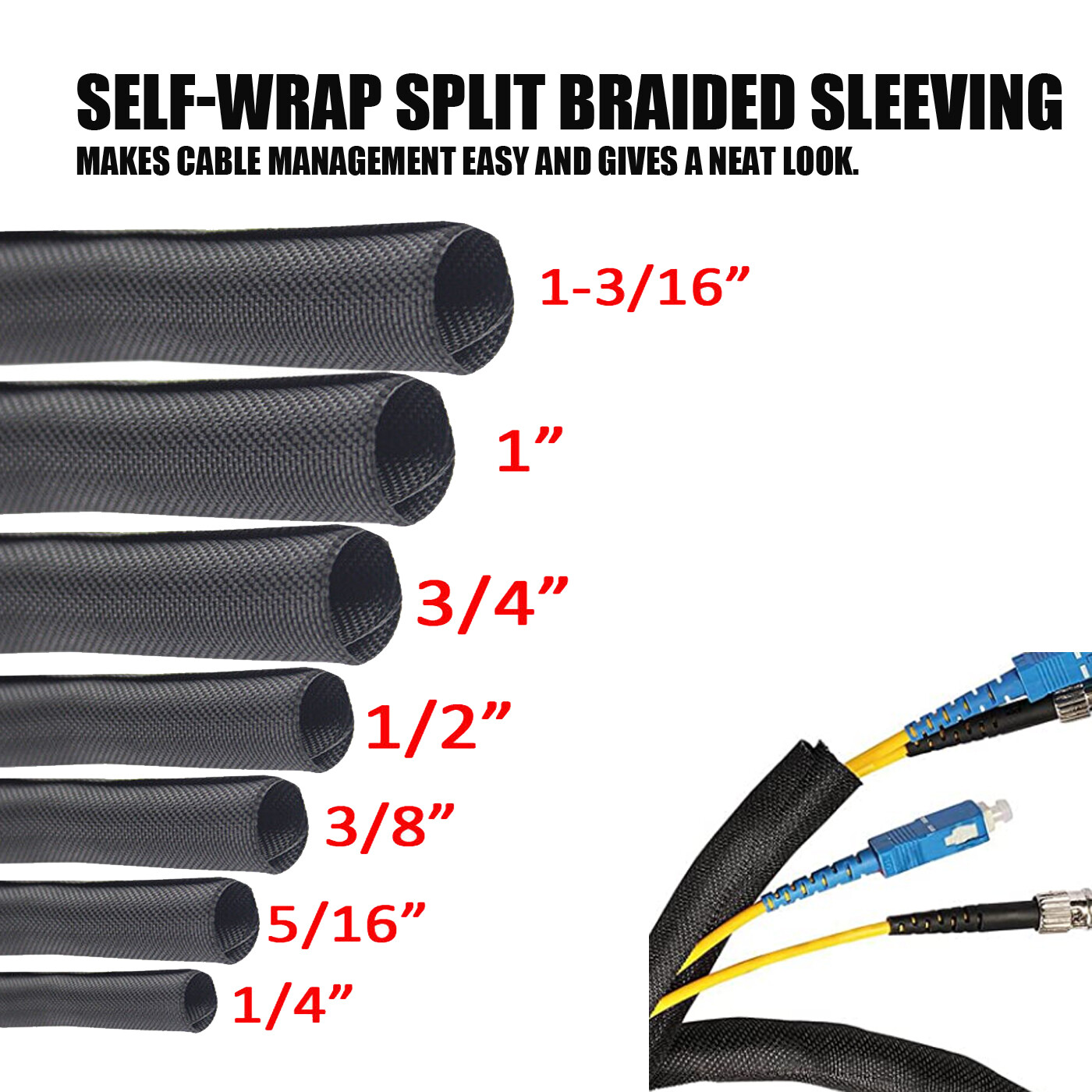 Braided Split-Sleeve Wire Loom for High-Temperature Auto Cable Harness Wrapping Braided Split-Sleeve Wire Loom for High-Temperature Auto Cable Harness Wrapping
