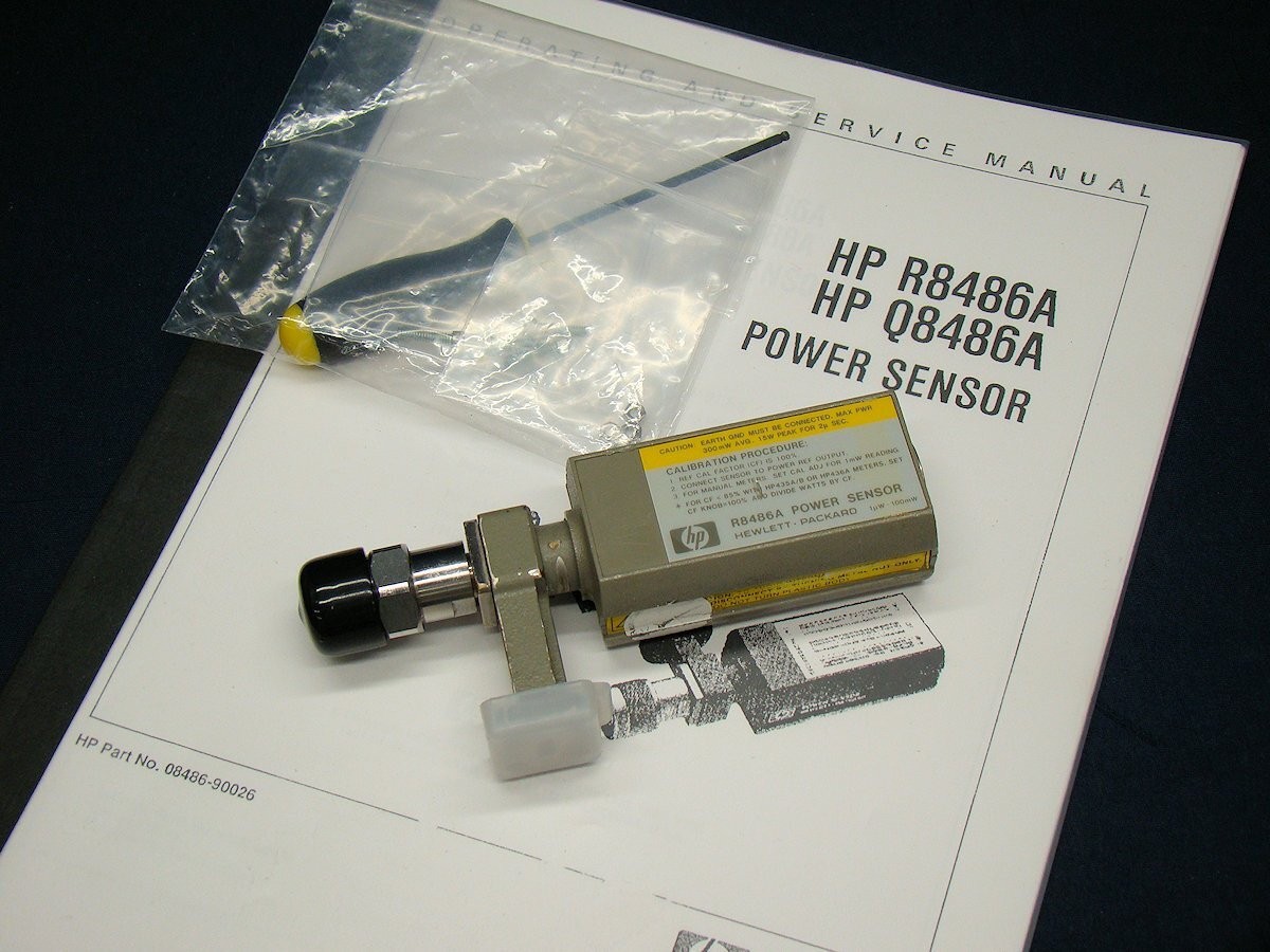 Agilent R8486A Waveguide Power Sensor 1uW-100mW for HP 435A 436A Meter USED Agilent R8486A Waveguide Power Sensor 1uW-100mW for HP 435A 436A Meter USED