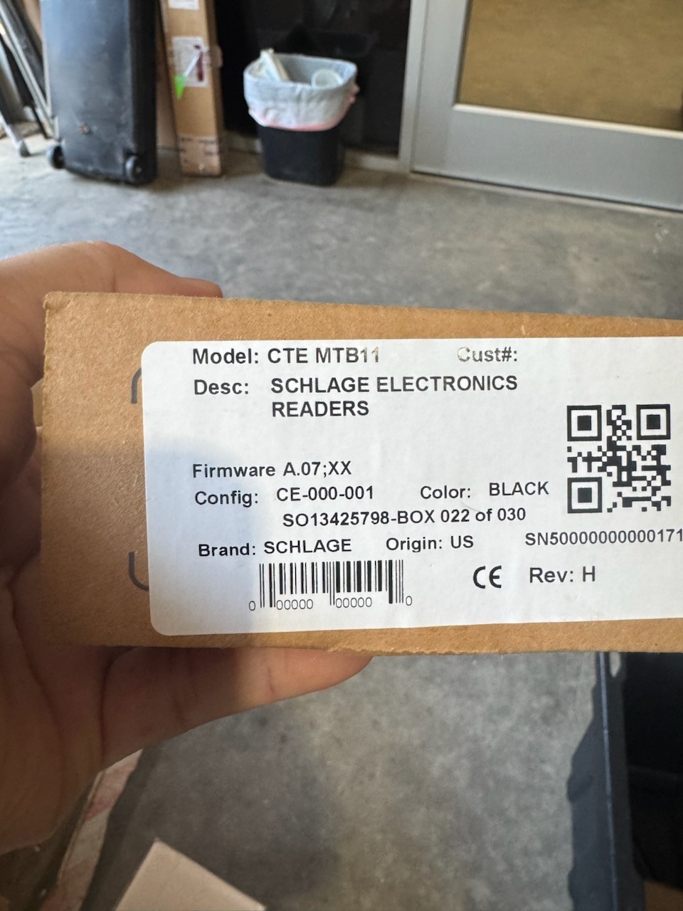 Schlage CTE With MTB11 Mullion Reader Single Door Controller CTEMTB 11 Schlage CTE With MTB11 Mullion Reader Single Door Controller CTEMTB 11