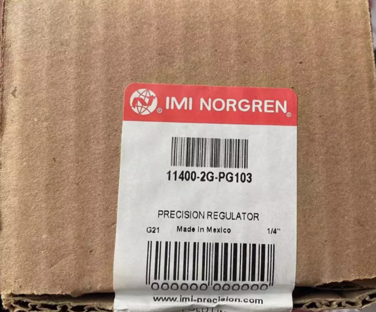 New NORGREN 11400-2G/PG103 Pneumatic Regulator Valve New NORGREN 11400-2G/PG103 Pneumatic Regulator Valve