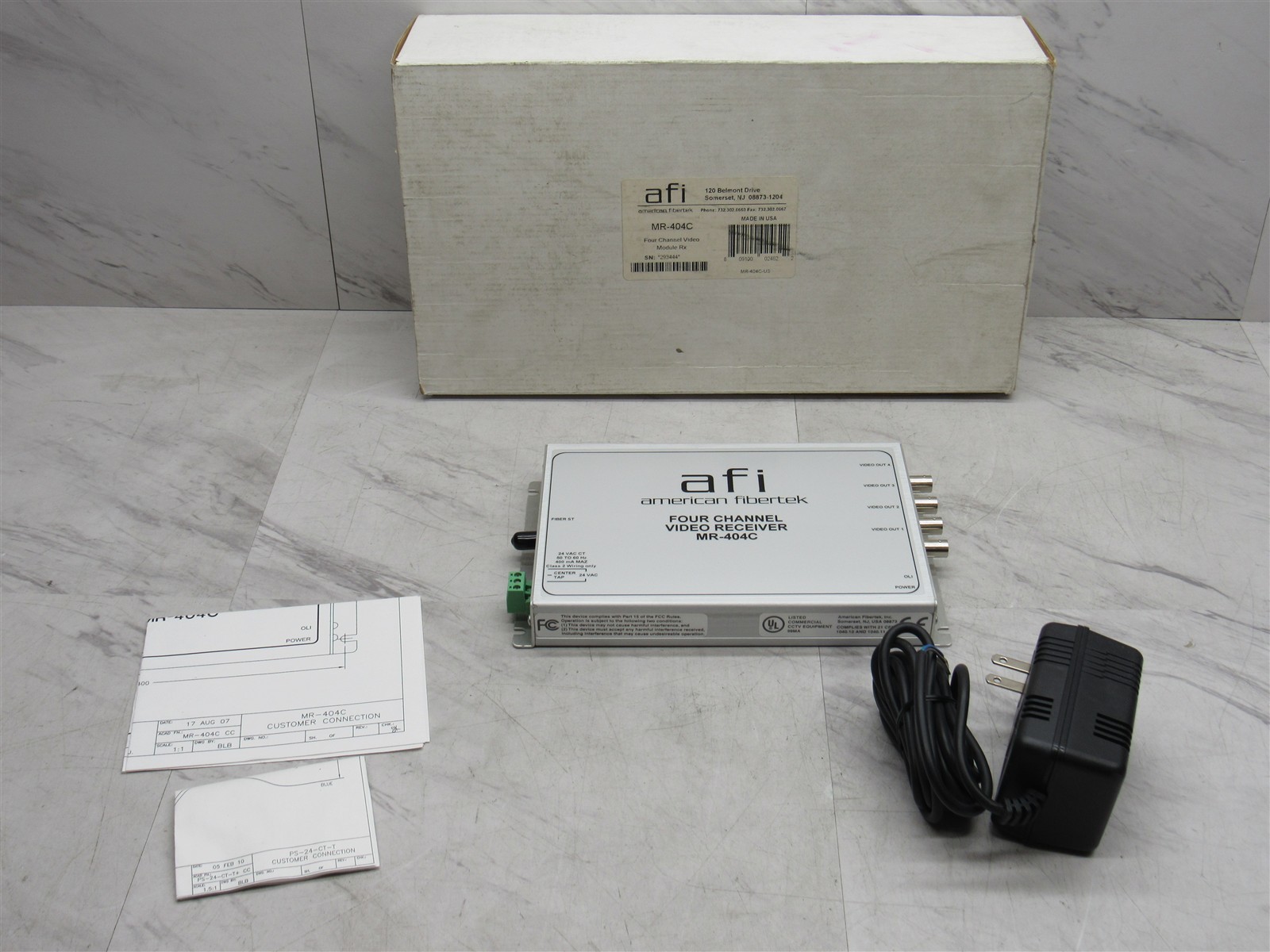NEW AFI 4-Channel Video Receiver Module - MR-404C With Adapter NEW AFI 4-Channel Video Receiver Module - MR-404C With Adapter
