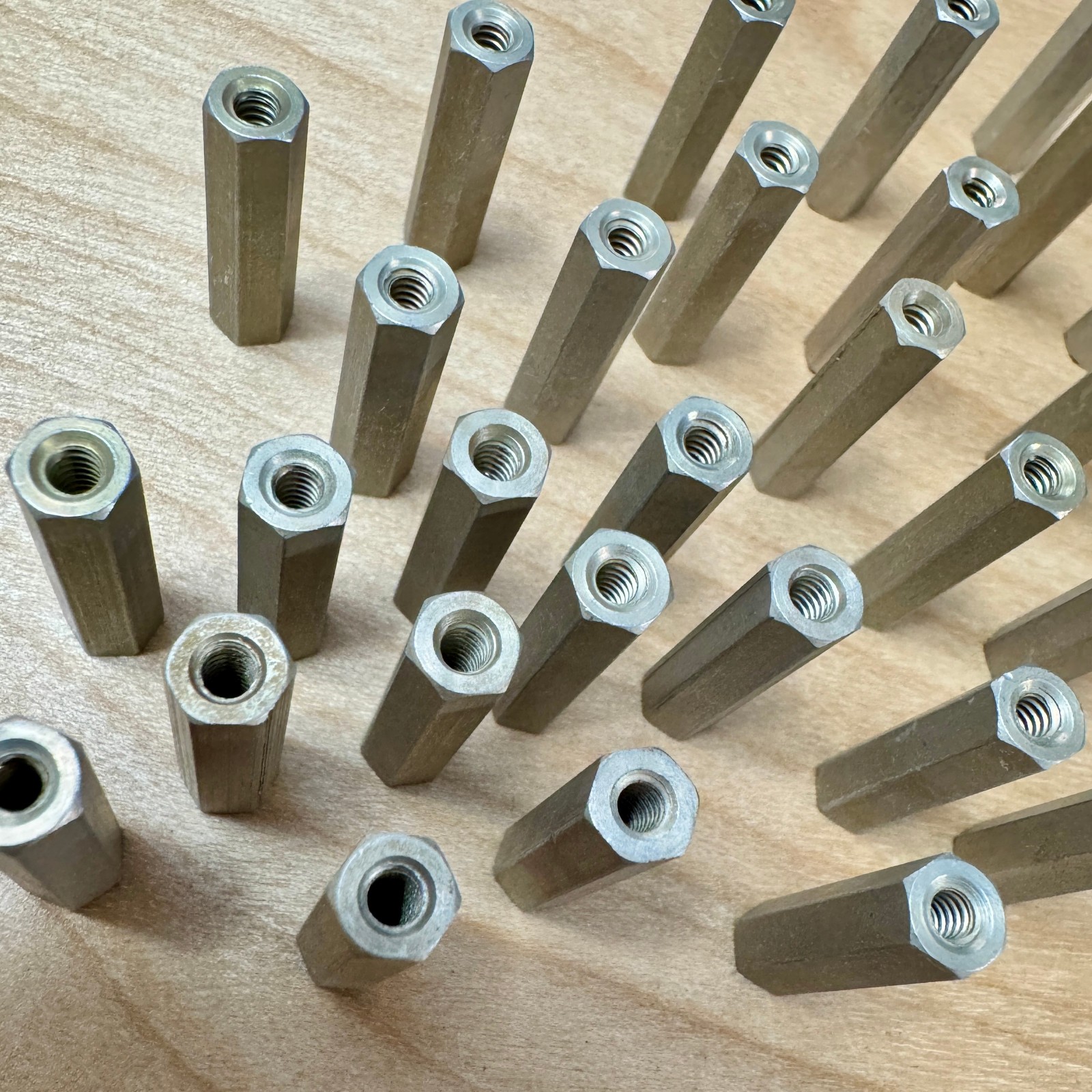 50pcs 6-32 Fully Threaded Aluminum Standoff 1 50pcs 6-32 Fully Threaded Aluminum Standoff 1
