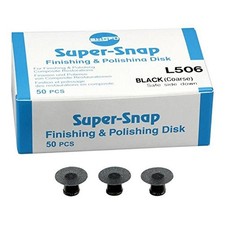 Shofu L506 Super-Snap Finishing Polishing Disks Coarse Black Safe Side Down 50Pk picture