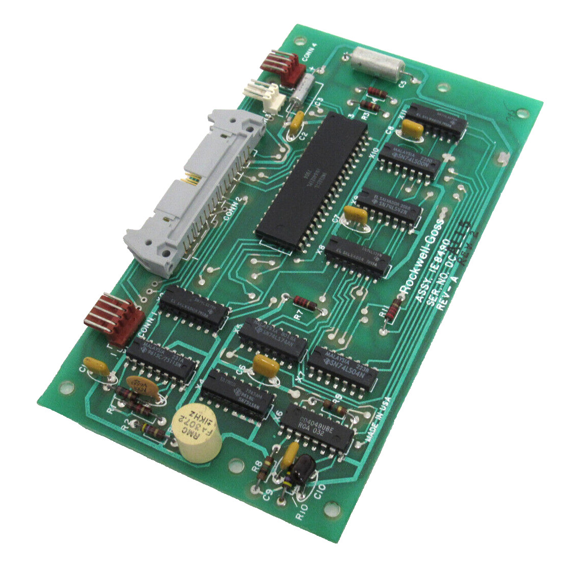 USED ROCKWELL-GOSS IE8490 CIRCUIT BOARD REV.2 USED ROCKWELL-GOSS IE8490 CIRCUIT BOARD REV.2