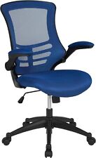 Flash Furniture Kelista Office Chair, Ergonomic, Mid-Back, Blue Mesh with Swivel picture