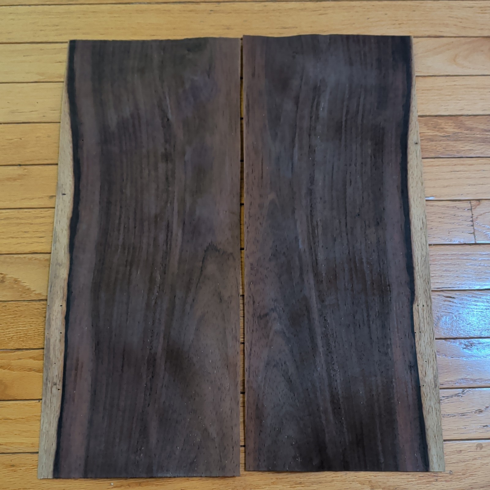 2 pieces rosewood veneer 21 3/8 2 pieces rosewood veneer 21 3/8