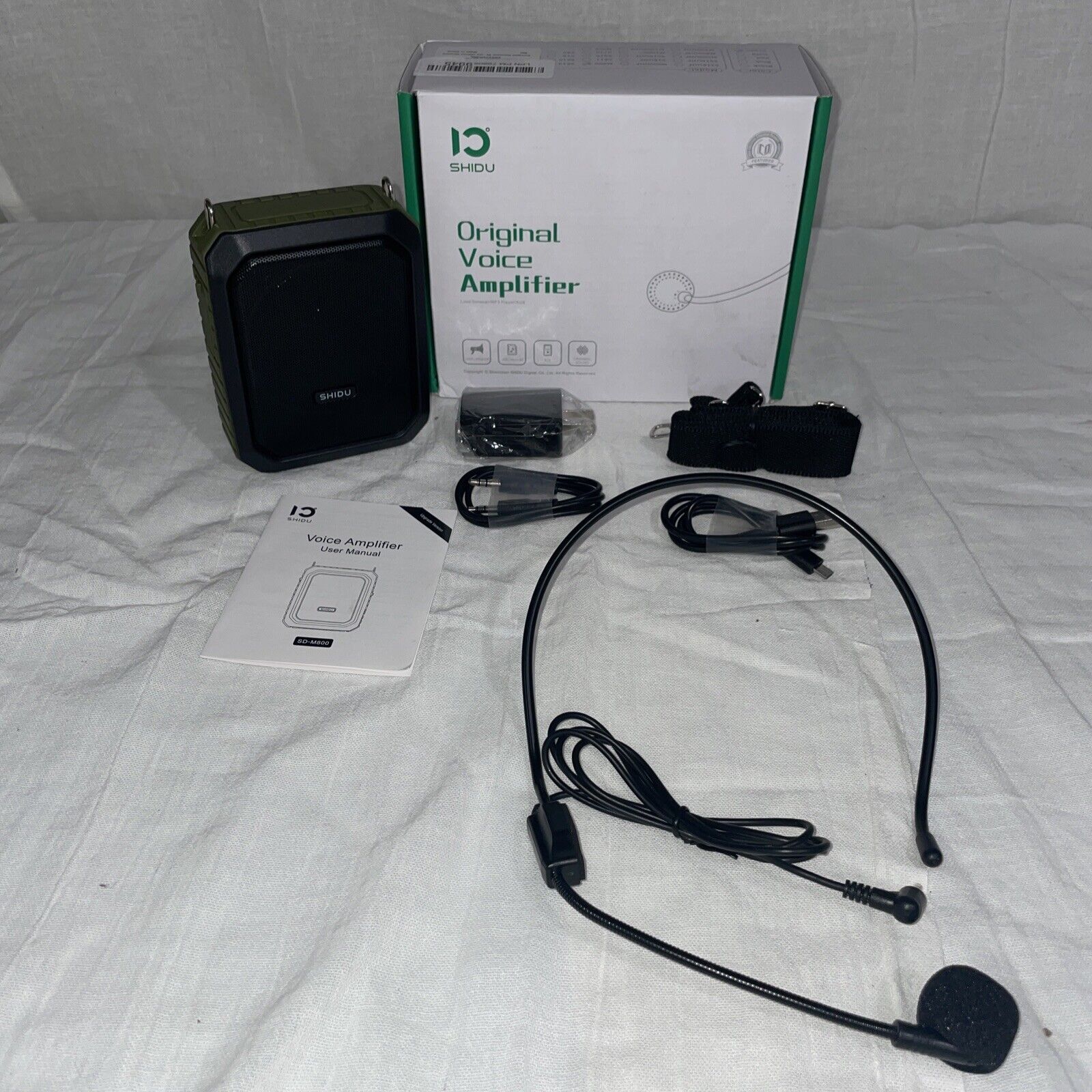 SHIDU Green Original Voice Amplifier, Personal Voice Amplifier Open Box
