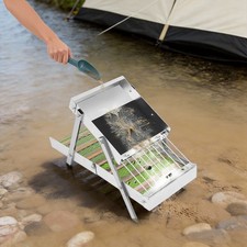 Complete Gold Panning Kit 34Pcs Folding Sluice Box Prospecting Backpack Set picture
