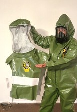 Kappler Zytron 400 OverHood Z4H750 Radiation, Biohazard Chemical Suit, Gas mask picture