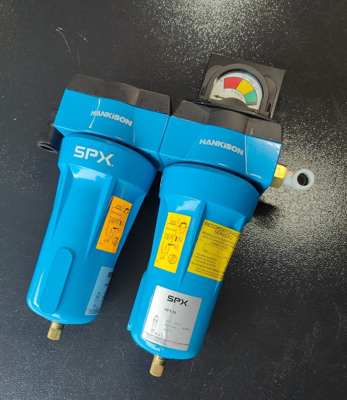 Hankison SPX Compressed Air Line Filters HF5-16 and HF1-16 Hankison SPX Compressed Air Line Filters HF5-16 and HF1-16