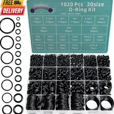 1050pcs O-Ring Kit, 21 Sizes O-Ring Assortment Kit Metric Nitrile Rubber O Rings picture