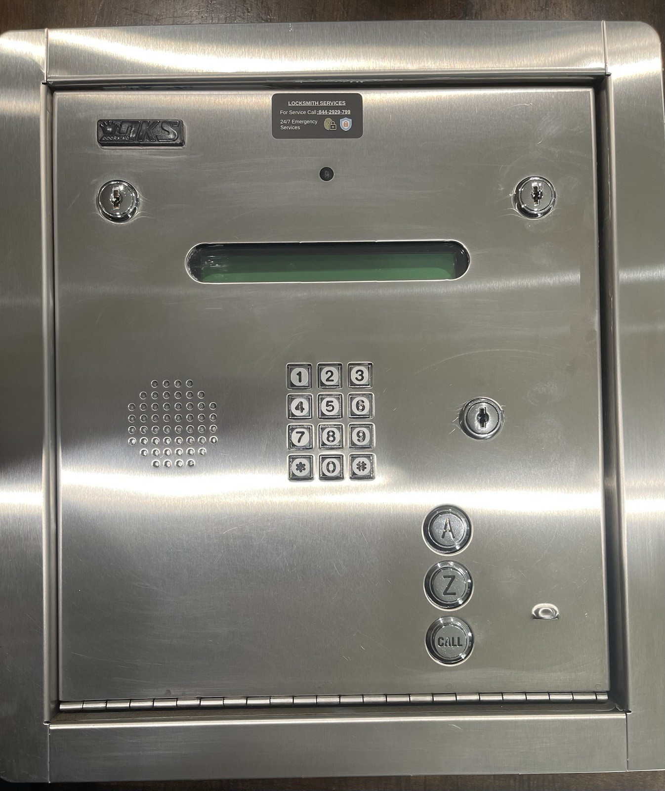 Telephone Entry System Doorking 1834-010 Chrome Finish Flush Mount Telephone Entry System Doorking 1834-010 Chrome Finish Flush Mount
