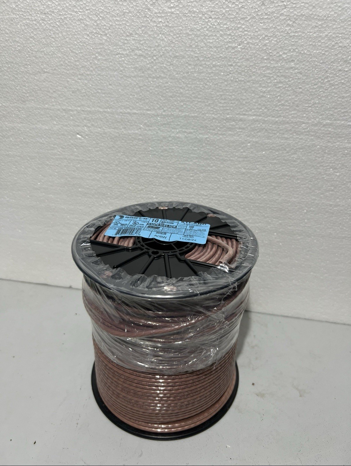 #10 Copper Stranded Wire AWG 500\' FT Roll THHN/THWN 600 Volt UL Listed - Brown #10 Copper Stranded Wire AWG 500\' FT Roll THHN/THWN 600 Volt UL Listed - Brown