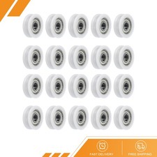 20pcs U608ZZ Nylon Pulley U-Groove Ball Bearing U Groove Roller Wheel picture