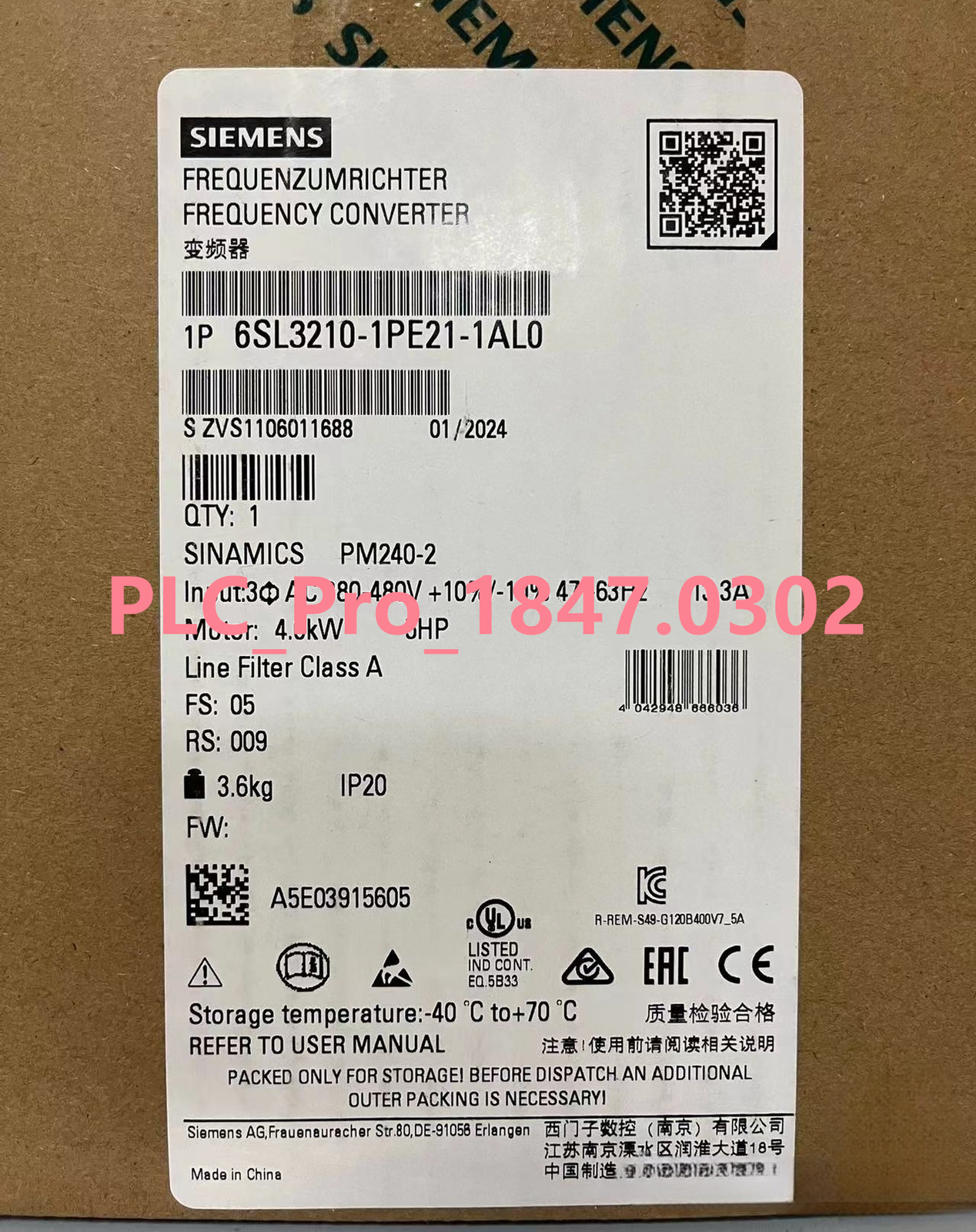 6SL3210-1PE21-1AL0 1PCS Brand New Siemens 6SL3 210-1PE21-1AL0 Fast delivery 6SL3210-1PE21-1AL0 1PCS Brand New Siemens 6SL3 210-1PE21-1AL0 Fast delivery