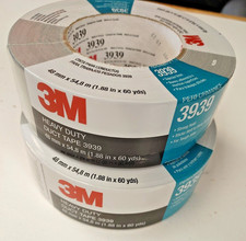 2 rolls of 3M Heavy Duty Duct Tape 3939, 1.88