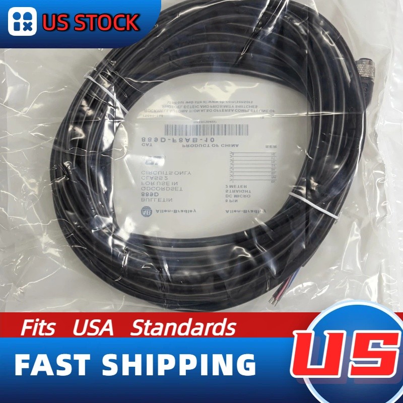1 Unit New Replacement Cable for Allen‑Bradley 889D-F8AB-10 1 Unit New Replacement Cable for Allen‑Bradley 889D-F8AB-10
