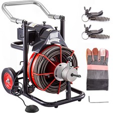 Commercial 100ft 1/2'' Sewer Snake Drain Auger Cleaner Cleaning Machine Plumbing picture